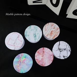 Korean style gradient ins style marble gradient design transparent airbag mobile phone bracket lazy desktop drama all-match