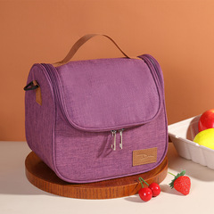 Amazon New Thick Aluminum Foil Lunch Bag Student Insulated Food Container Pouch Outdoor Crossbody Large Capacity Insulated Bag