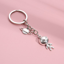 太空款合金太空人钥匙扣地图宇航员钥匙链男女书包包挂件饰钥匙扣