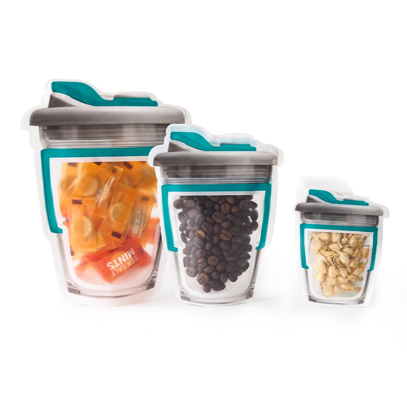 梅森瓶自封袋糖果调味品饼干食品冰箱收纳家用密封包装袋印刷