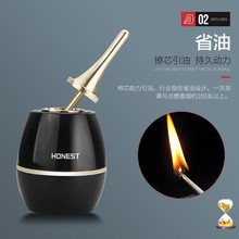 Honest百诚天峰万次火柴桌面台式煤油打火机防风电弧正品抖音新潮