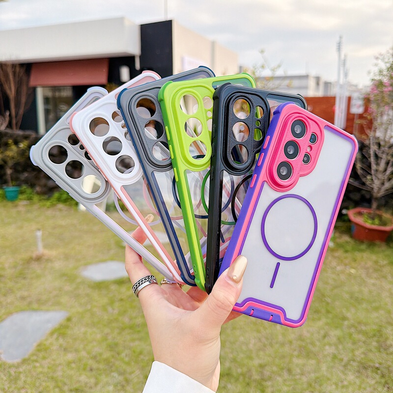 Suitable for Samsung S26Ultra Two-In-One Magnetic Phone Case S23 S24 S25+ Hengshun Color Matching Case Anti-Fall Cover