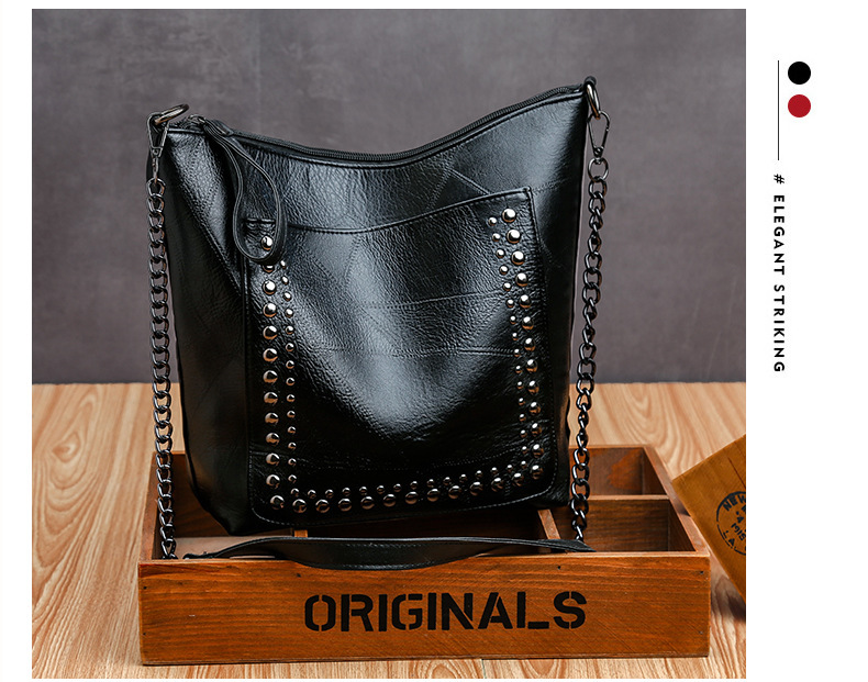 Single Shoulder Strap Strap Type Women's Medium Pu Leather Solid Color Vintage Style Classic Style Square Zipper Crossbody Bag