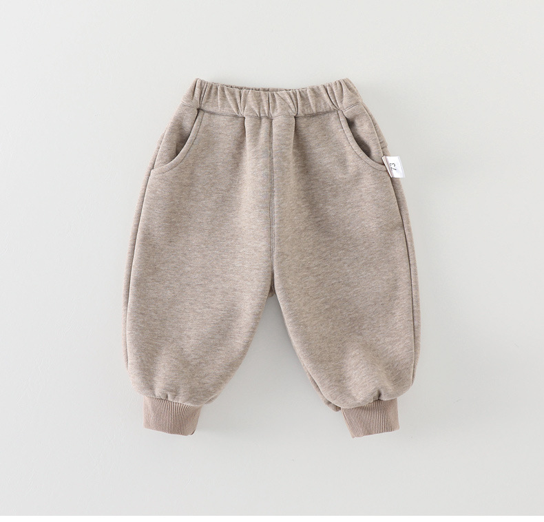 Completo bambino imbottito in pile autunnale stile alla moda_voghion.com