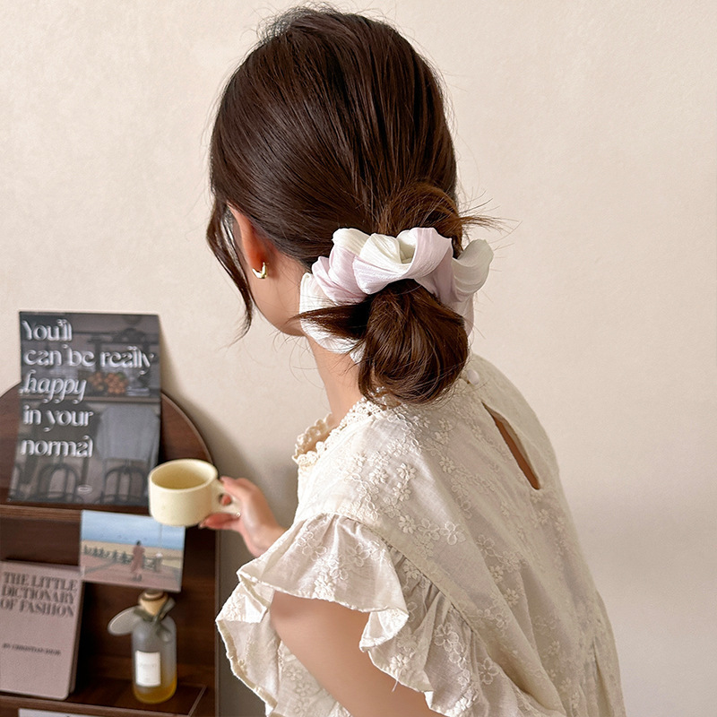 Maxi elastico per capelli in pizzo stile ballet con fiocco_voghion.com