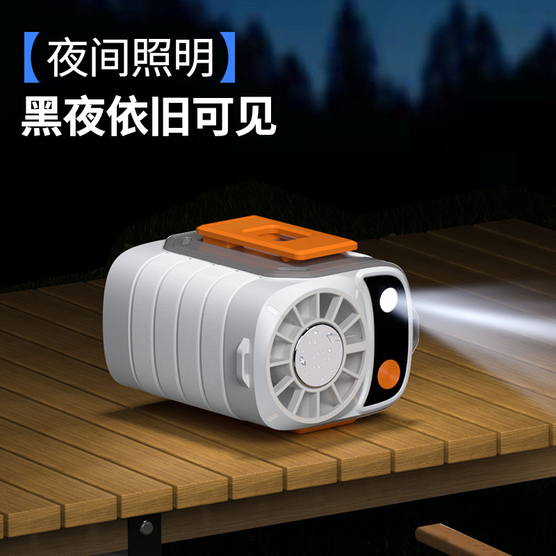 新款冰敷挂腰风扇户外便携式大风力风扇迷你高速半导体制冷小风扇|undefined