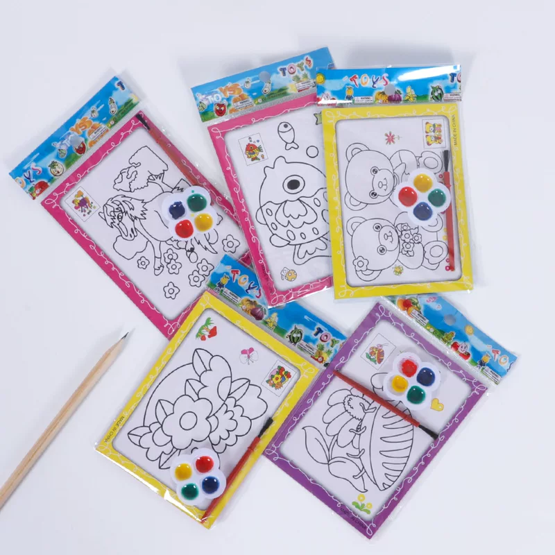 Kids Acrylic Watercolor Painting Set, Early Education Graffiti Kit, 9×12 cm to Large