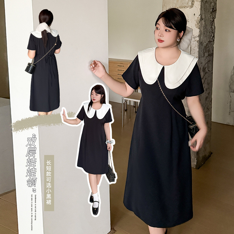  夏  L-4XL 大きいサイズ ワンピース（2タイプ：ショート丈、ロング丈）