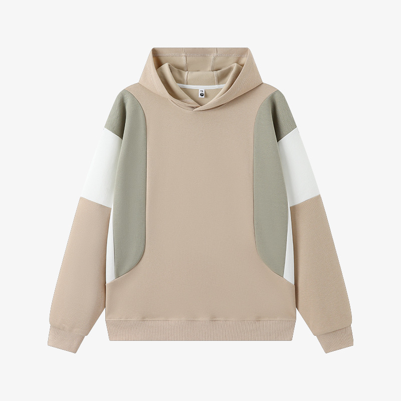 Camiseta de publicidad de algodón de costura de otoño y invierno con mangas largas con capuzas ropa deportiva de trabajo camiseta impresa personalizada logotipo