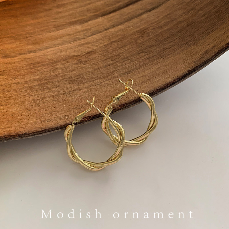 50 # 골드 브레이드 귀걸이