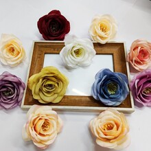 仿真花玫瑰花 绢布假花家居婚庆装饰diy手工素材花墙拍摄道具