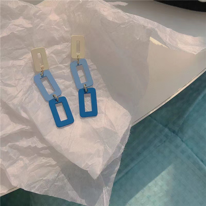 Alloy Material Sweet Bear Heart Shape Bow Knot Alloy Tassel Stoving Varnish Drop Earrings