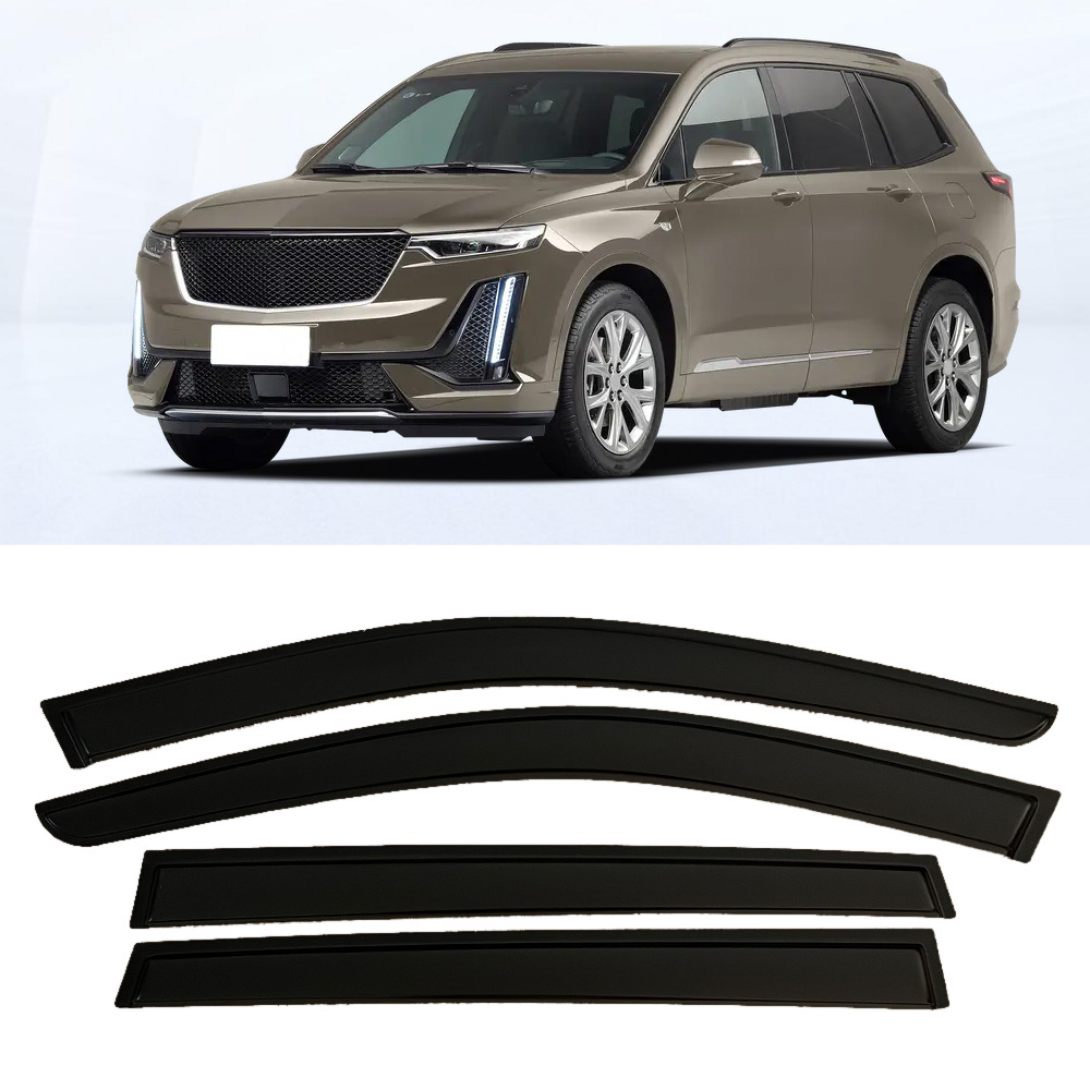 Kaidilake For CADILLAC XT6 2019-2020 Rain Eyebrow Side Window Deflector (Rain shield) - for-cadillac-xt6-2019-20204pcs