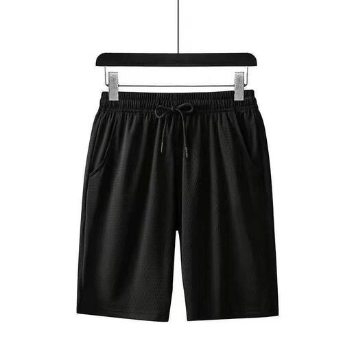 Summer Men's Casual Short Shorts Ice Silk Mesh Loose Shorts Breathable Quick Dry Air Conditioning Pants Running Shorts for Men