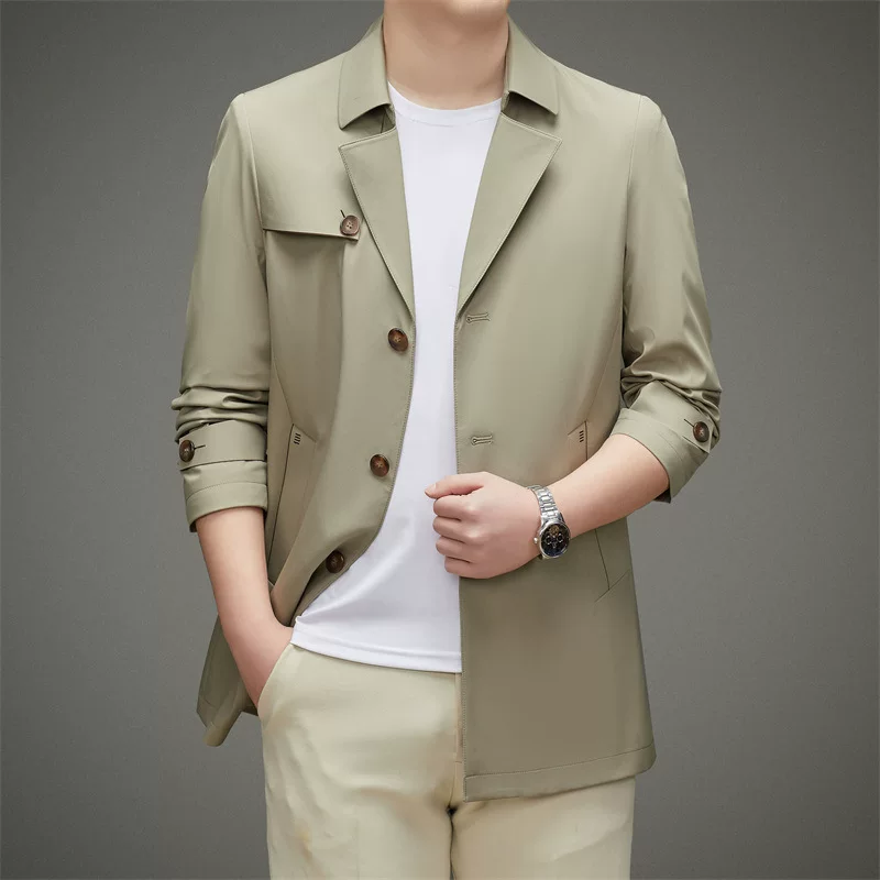 Модное осеннее trench coat, универсальный костюм, кардиган, пиджак, корейский стиль