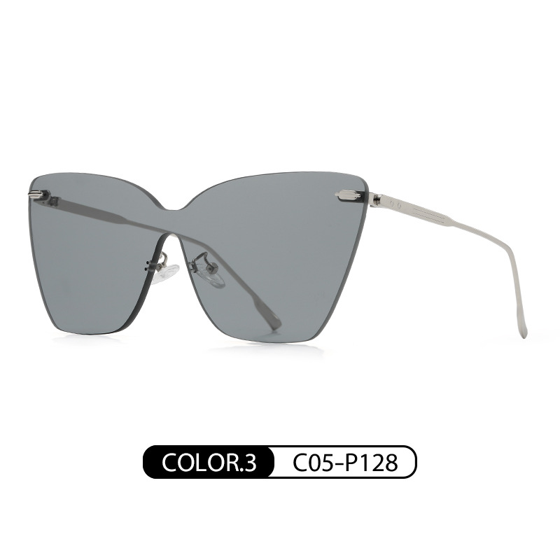 Nuevas gafas de sol JS8524 moda europea y americana de una sola pieza sin marco gafas de sol UV a prueba de hombres y mujeres mismas gafas de sol