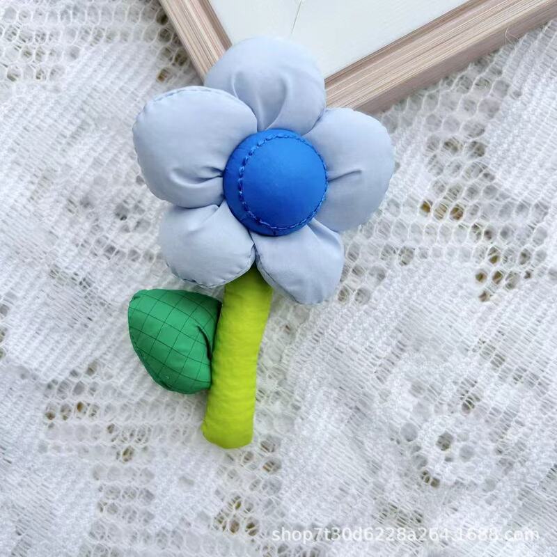 人気のあるネットレッドの花のハンドバッグ女性のニット毛糸バケツバッグ|undefined