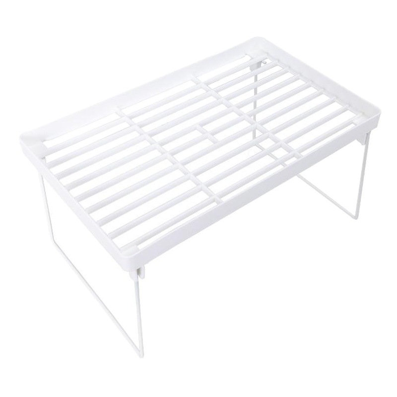 Dormitorio mesa superior hierro en capas rack de almacenamiento de escritorio gabinete de almacenamiento compartimiento interior tablero de partición estante de la olla de una sola capa