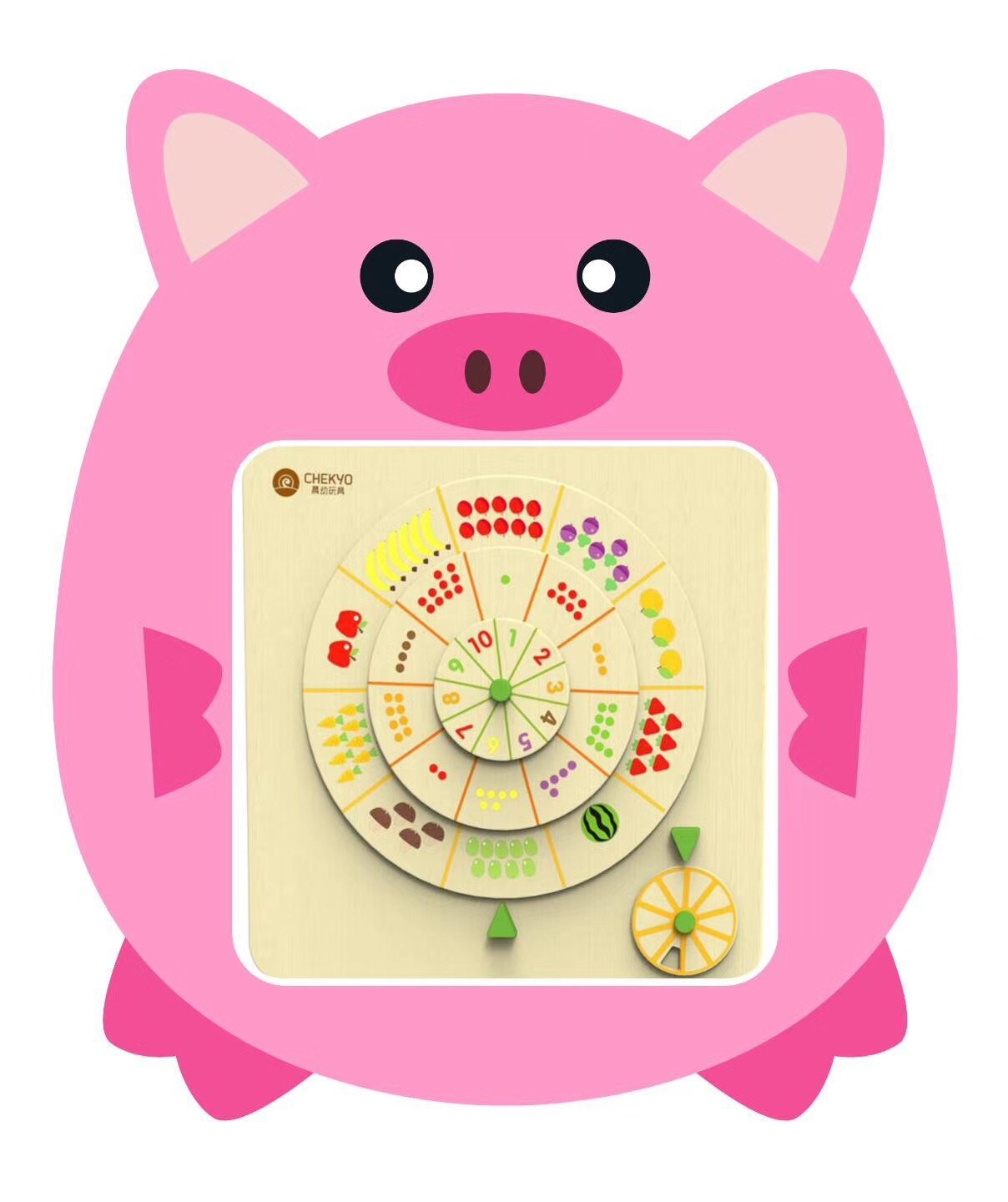 돼지 아기 벽면 게임 68*79cm