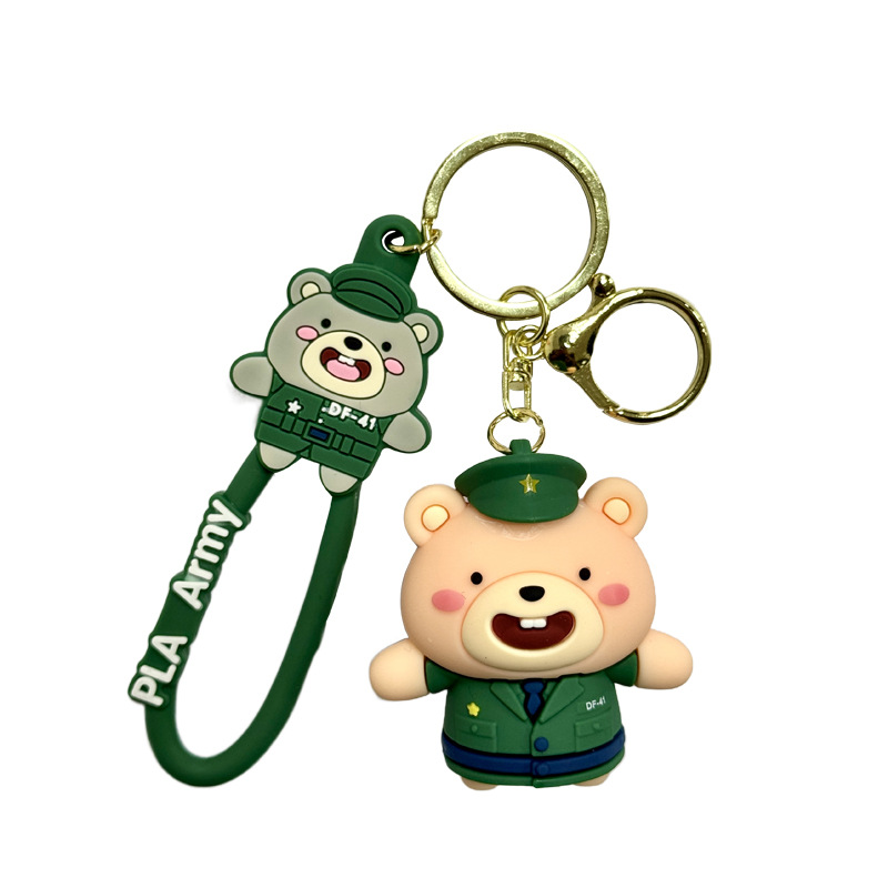 Lovely sea, tierra, aire osos bolsos colgantes llaveros de automóviles colgantes de garras decoraciones tiendas pequeños regalos al por mayor