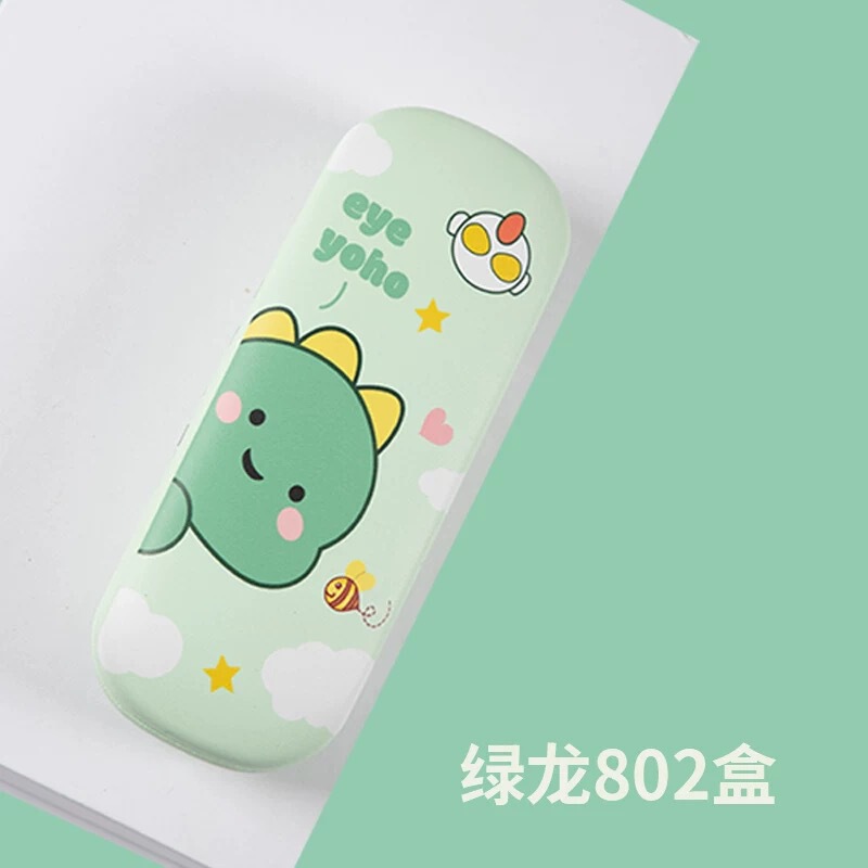 Meng Long Glasses Case for Girls and Students Anti-pressure Portable Glasses Case for Men's Cartoon and Children's Special Glasses Storage