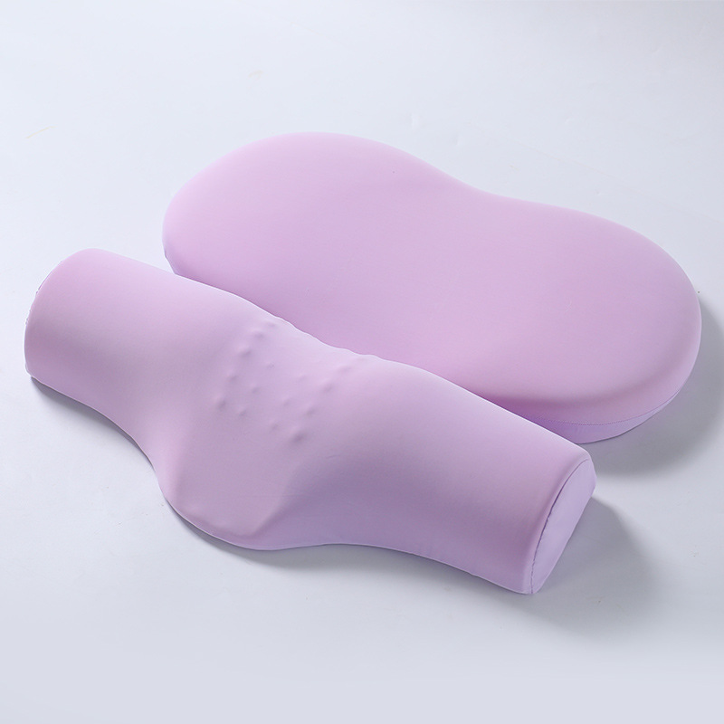 아이스 실크 스모크 퍼플 견인 베개 (세트)