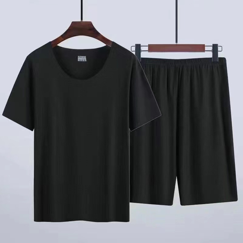 블랙 아이스 실크 슈트
