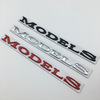 Suitable for Tesla Tesla rear tail label Tesla Model S metal modified car logo