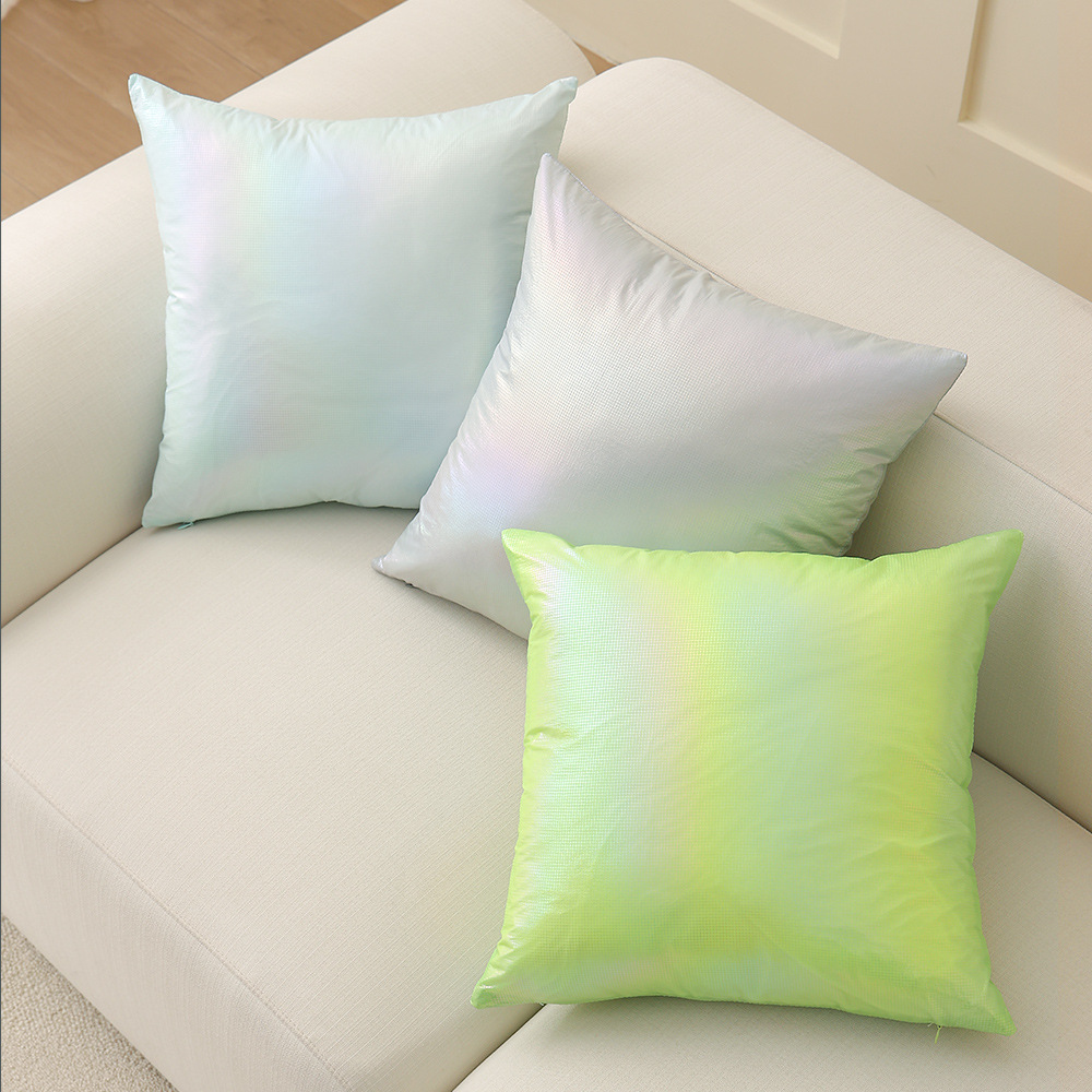 Estilo nórdico cojín de color brillante doble capa tela salón sofá almohada luz diseño simple almohada noche