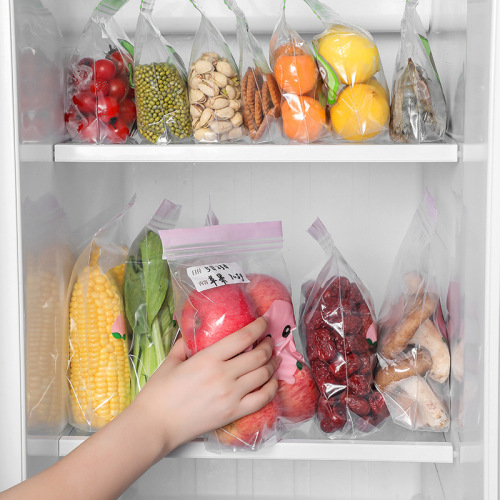 Jiaxiaohui fresh-keeping bag food-grade ziplock bag with widened bottom color dense bag fruit and vegetable packaging dense bag