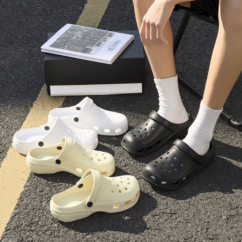 Non-Slip Perforated Top Quality Shoes Summer, Odor-Resistant, Suitable For Home, Indoor And Outdoor Use, Beach Sandals For Women, With A_voghion.com
