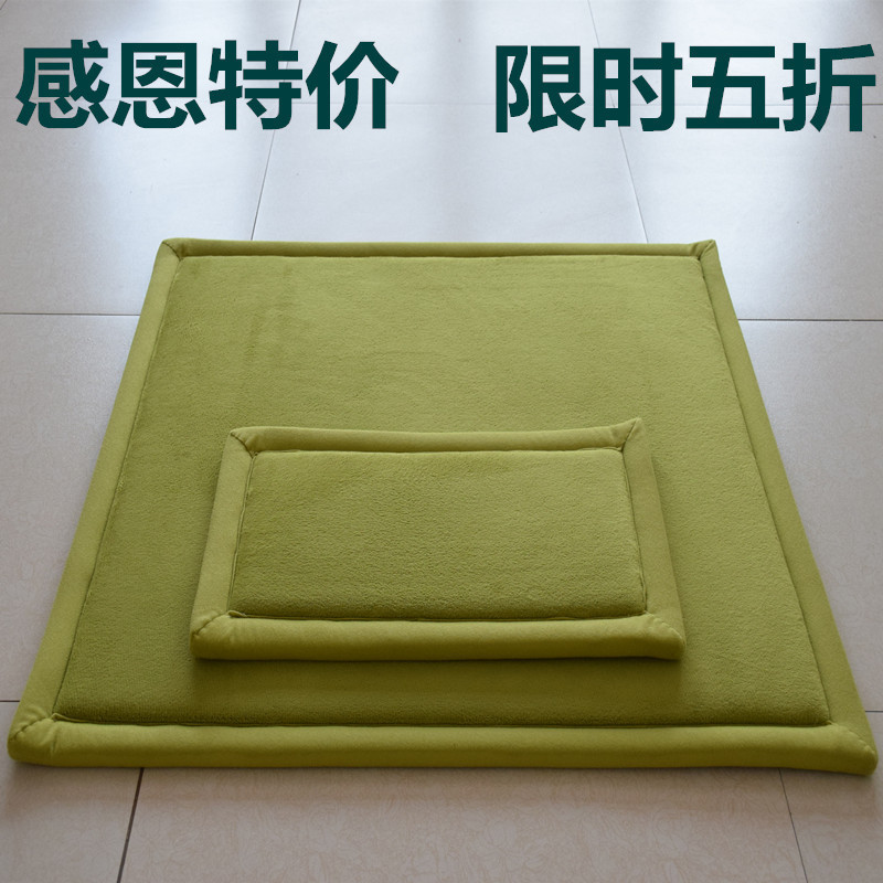 打坐垫禅修垫蒲团加厚坐垫禅坐垫静坐垫拜垫高弹记忆棉垫玫红色J^