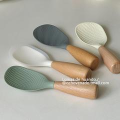 Ins風高颜値縦型食品級シリコンスプーン盛飯ご飯炊飯器家庭用スプーン