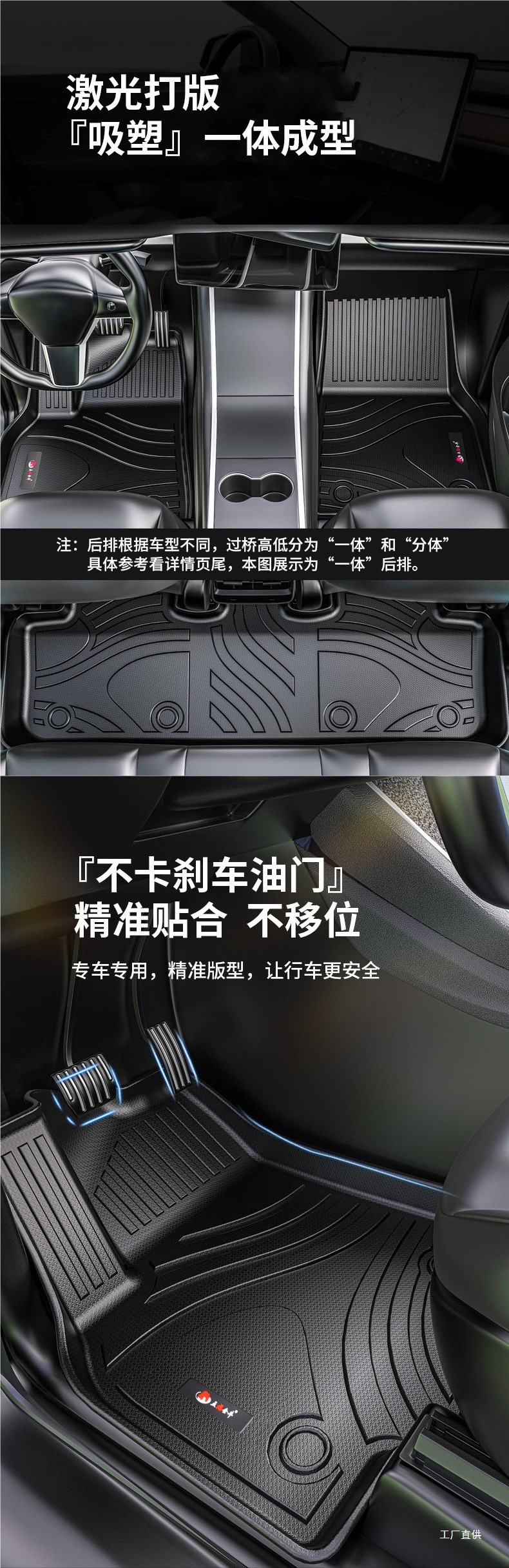 Five Blessings Golden Ox Carbon Fiber Pattern Tpe Car Floor Mats for Audi, Aito M7, Li Auto L7, Buick Gl8, Lanzheng, Denza, and Peihui