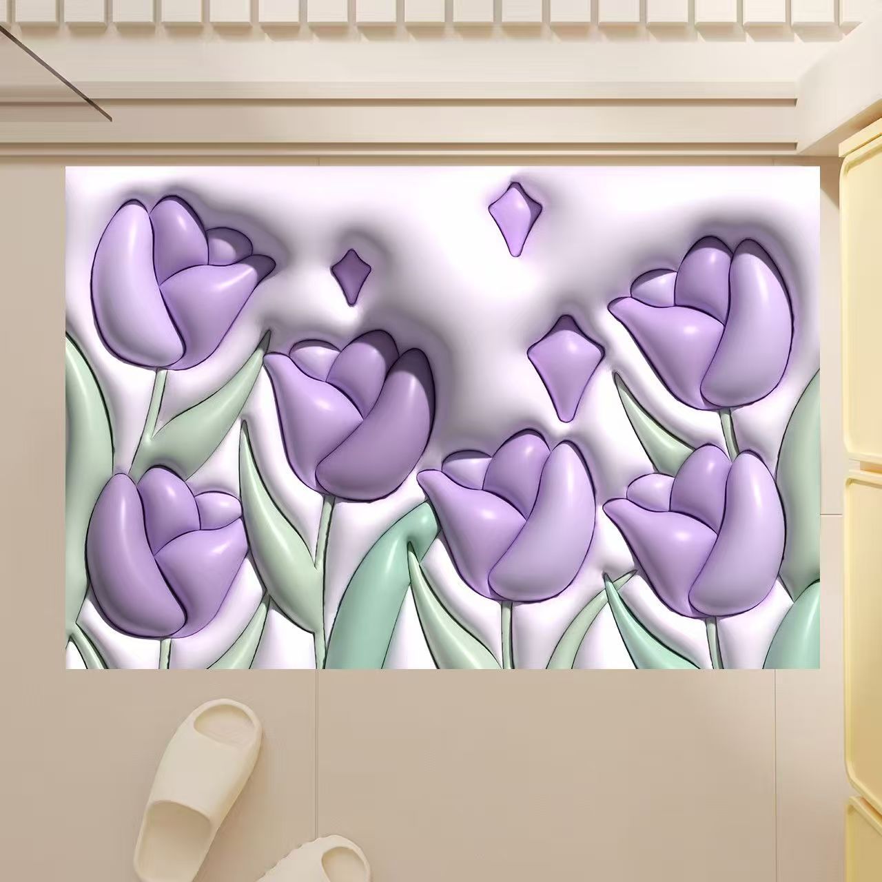 Tappeto bagno illusione 3d assorbente morbido antiscivolo nordic_voghion.com