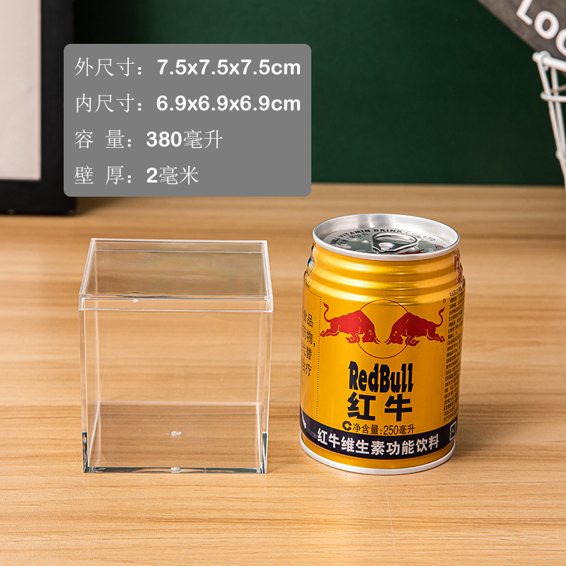 蓋付きの高透明な正方形の透明なプラスチック製の収納ボックス、一体型アクリル造園ペット飼育透明ボックス|undefined