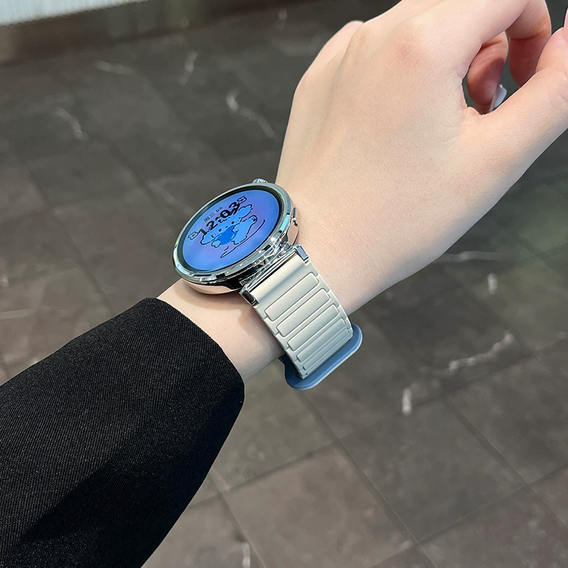 [婧仪同款适用华为gt5表带磁吸硅胶GT4GT6watch34pro华为fit3表带]