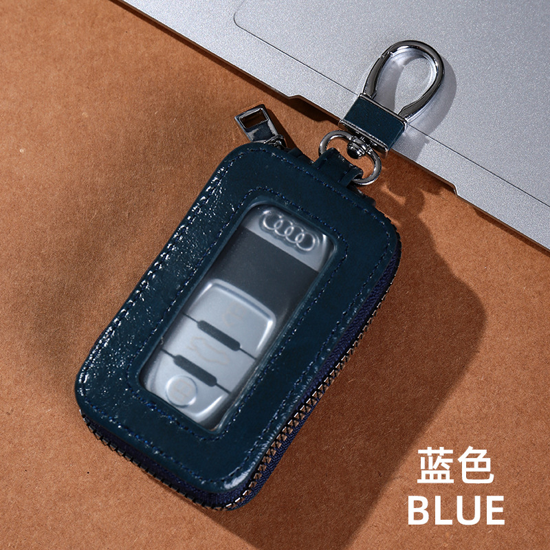 Nueva caja de la llave del coche de la ventana del espejo llavero de negocios de alto aspecto de las mujeres pequeño caso de llave del coche universal portátil de los hombres