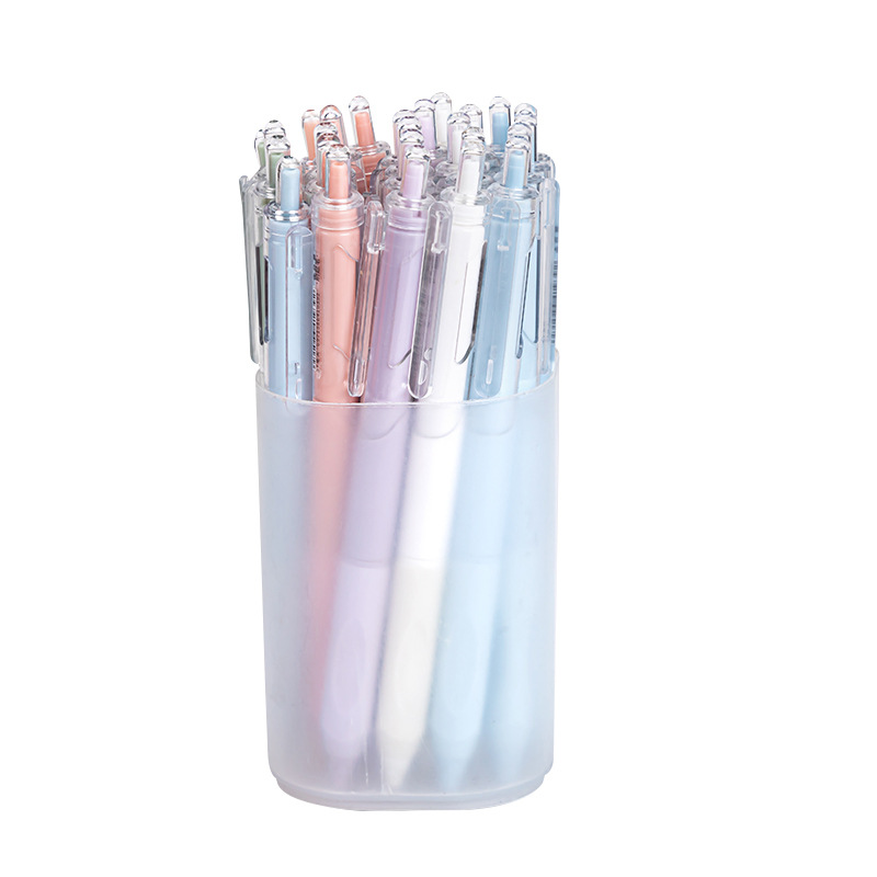 ST ブラシペン 高価値プレスゲルペン ボールペン 黒水性ペン 小学生専用受験 0.5速乾