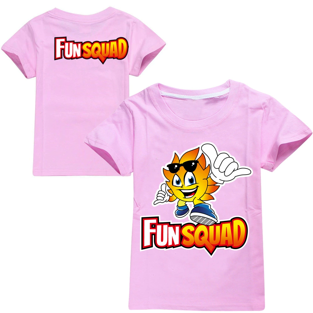 Children's cotton T-shirt Boy Fun Squad Gaming Cartoon T shirt Print Kids T-shirt Girl's Harajuku Summer 3D Short Sleeve T-shirt t-shirt in kid	