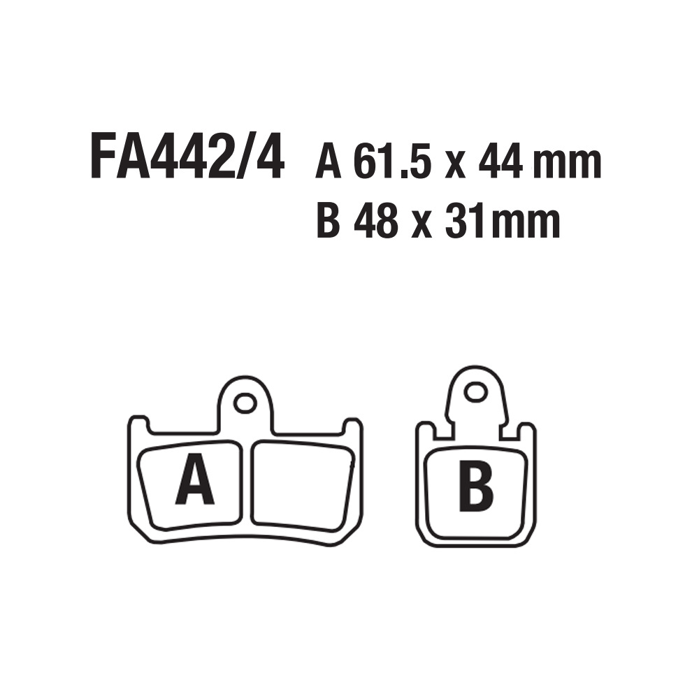 Motocicleta pastillas de freno pastillas de freno pastillas de freno pastillas de freno ATV playa coche FA442 YFM 250 550 700
