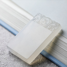 巴西冰种玉髓吊坠白玉髓福运无事牌玉髓玛瑙项链饰品配饰配件批发