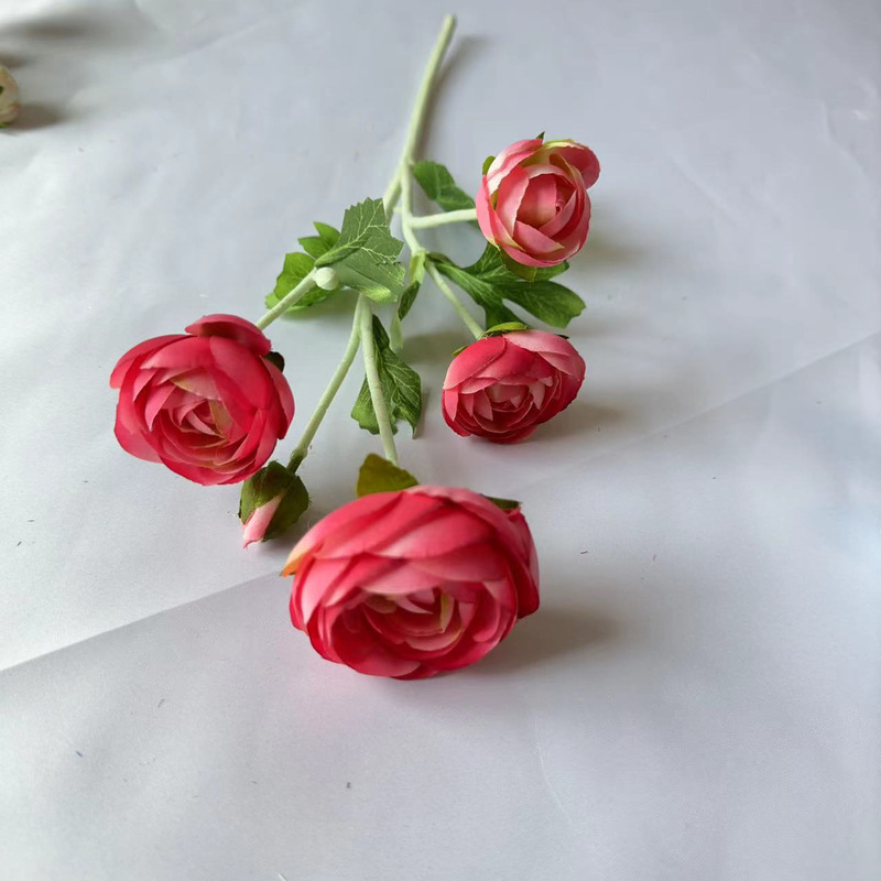 5頭の陸蓮植毛シミュレーション花小売シングルホームウェディング装飾道具結婚式配置偽花乾|undefined