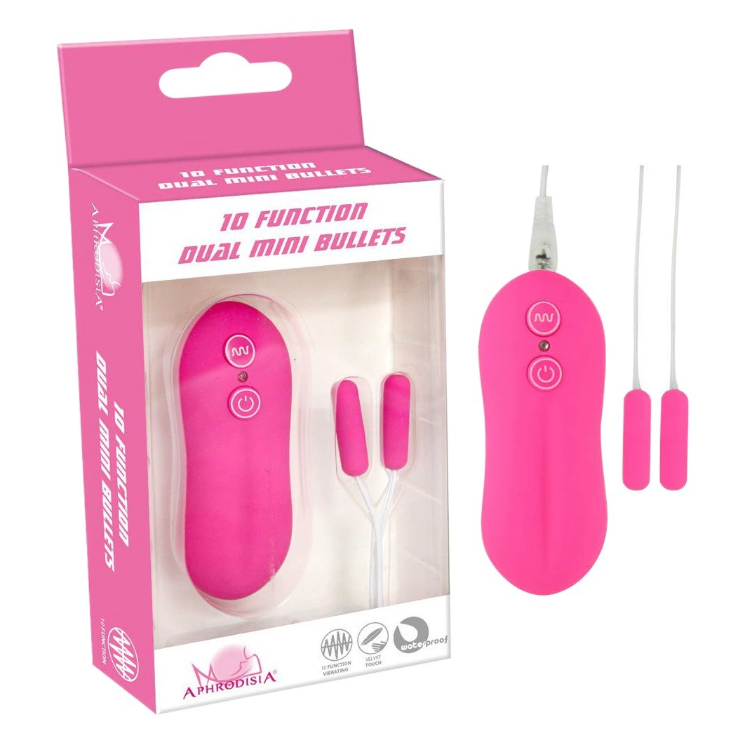 Haochi Afra 10-частотный мини-двойной Пуля Женский флирт hc35008 водонепроницаемый немой