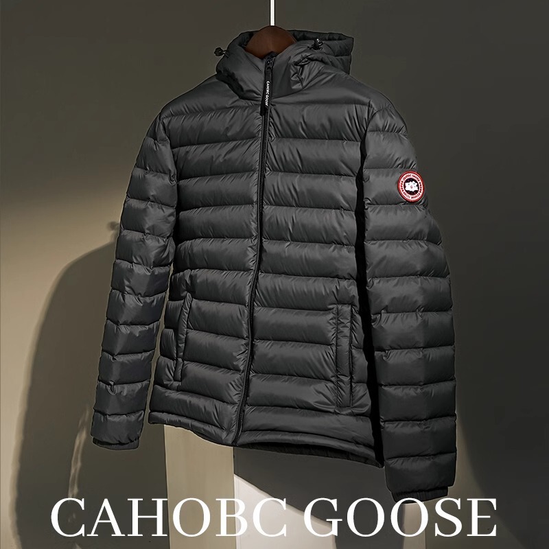 Ribs Lightweight down Jacket Men's Hooded Lightweight Short Warm White Duck down 2025 New Casual Autumn and Winter Jacket