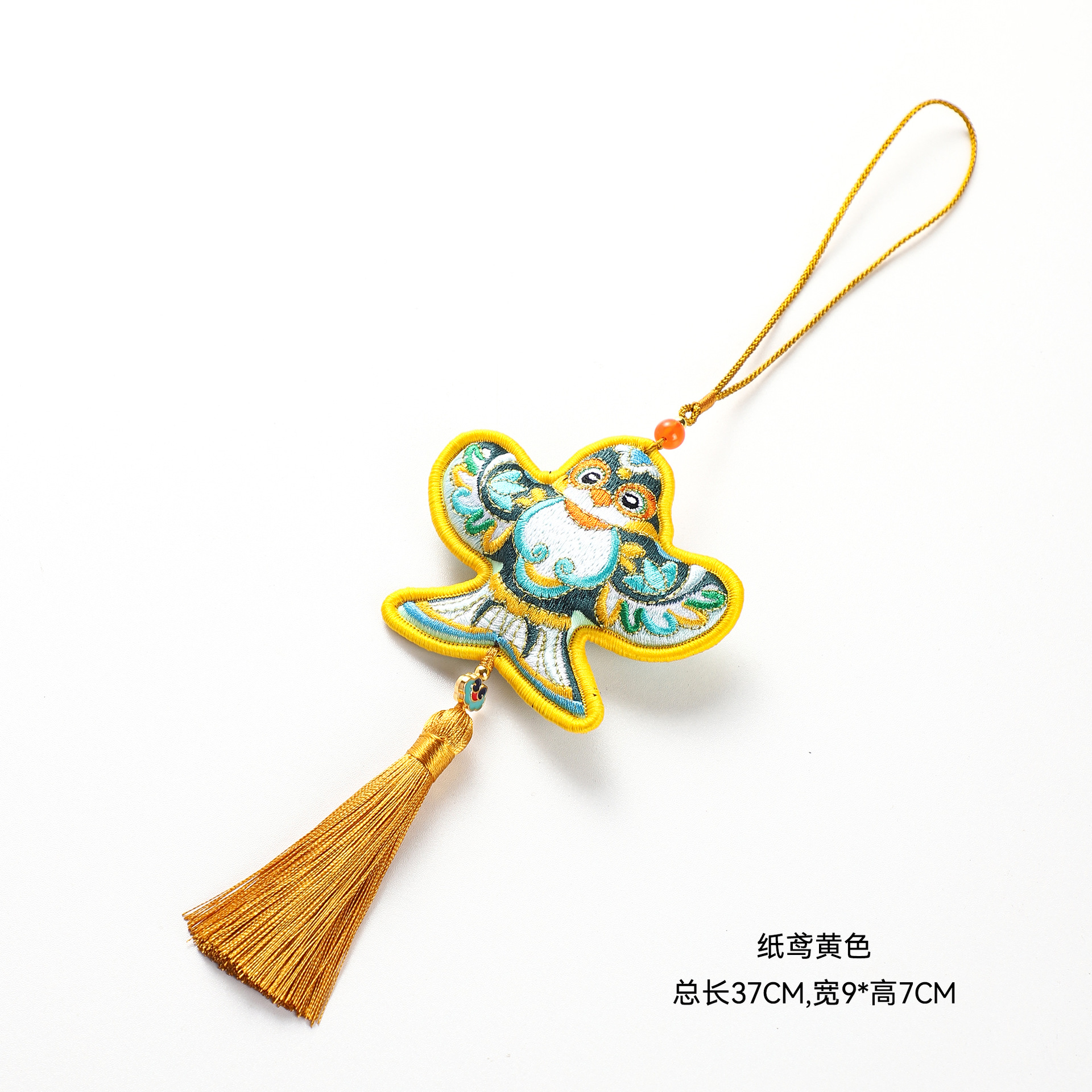 Colgante de cerradura concéntrica de siete colores de cordier de estilo chino decoración de barril de fiesta de Año Nuevo con flores de material DIY colgante de flores