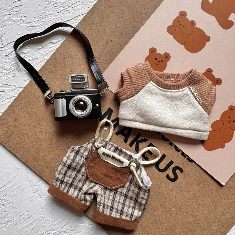 Only the Clothes】Labubu Doll Nyota Wears a New 2025 Model of Doll Clothing Overalls Only the Clothes】Labubu Doll Nyota Wears a New 2025 Model of Doll Clothing Overalls