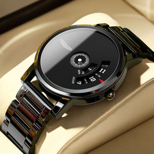 Waterproof ultra thin capacious swiss watch, quartz dial
