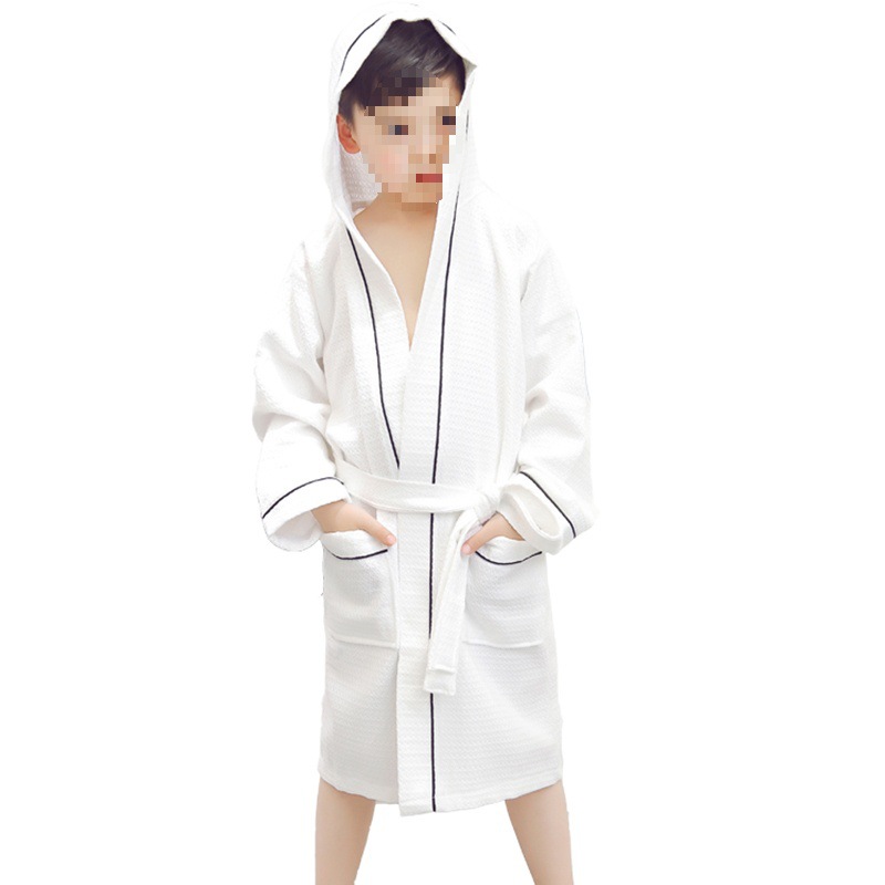 Children's hooded white