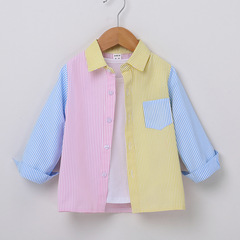 New Children's Striped Top for Boys - Colorful Striped Shirt for Young Children - Spring and Summer Thin Long-Sleeved Shirt - European and American Style - AliExpress